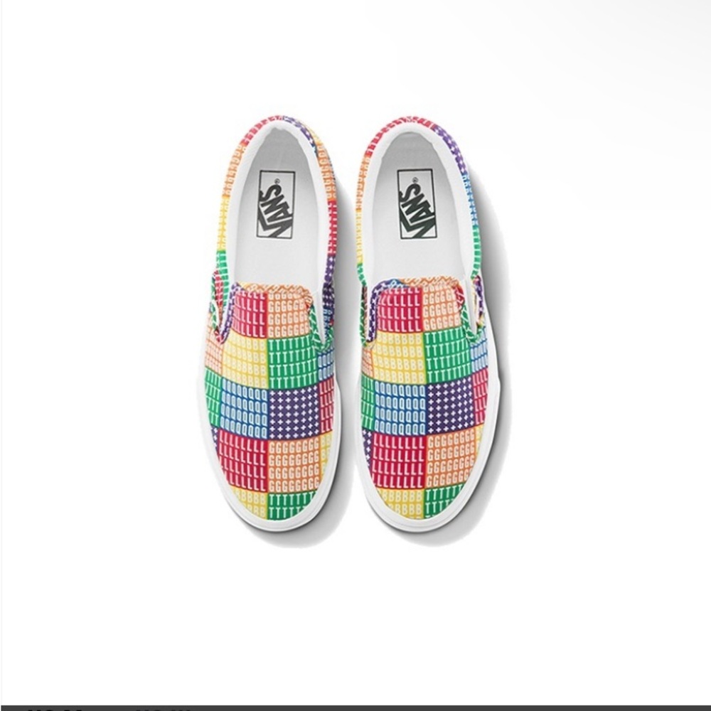 Brand New Vans slip on pride !w/box